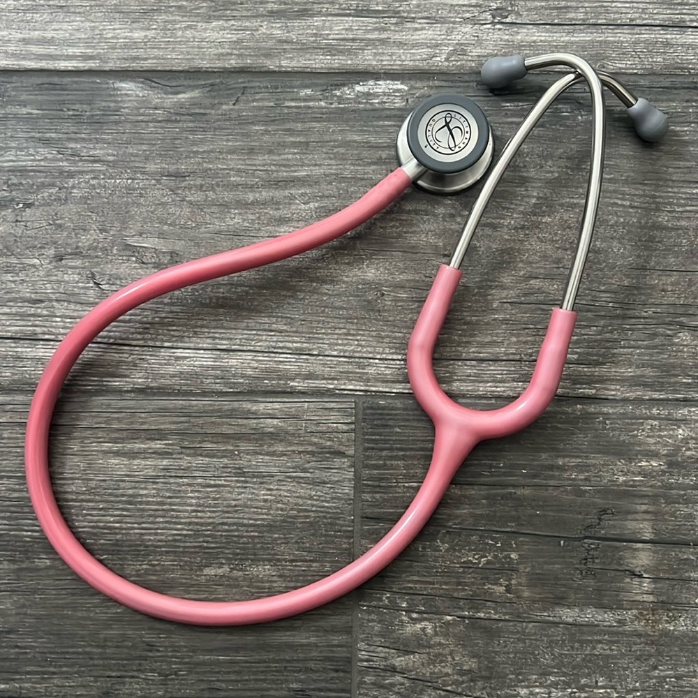 Pink littmann stethoscope